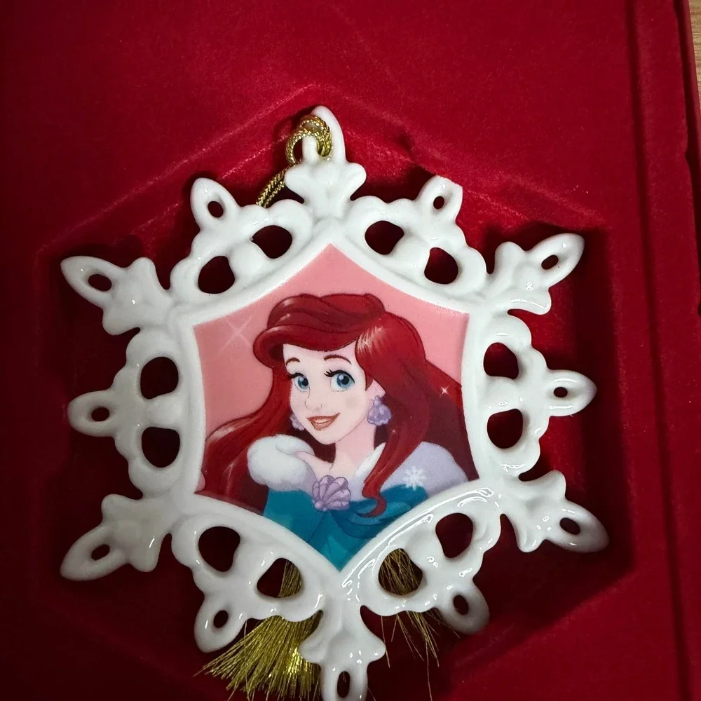 Lenox Disney Ariel Snowflake Ornament The Little Mermaid Porcelain 892772 New